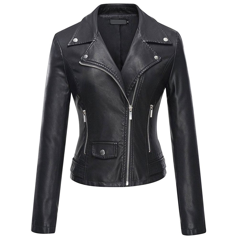 Women Fashion Leather Jacket