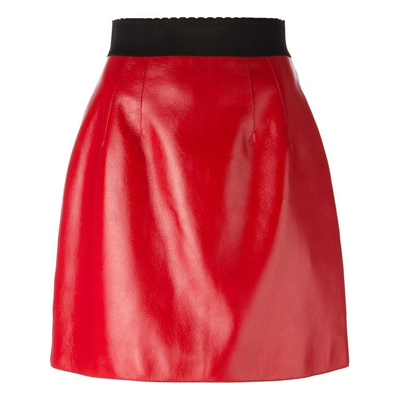 Women Fashion Leather Skirt